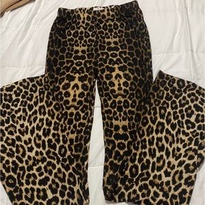 cheetah flare leggings